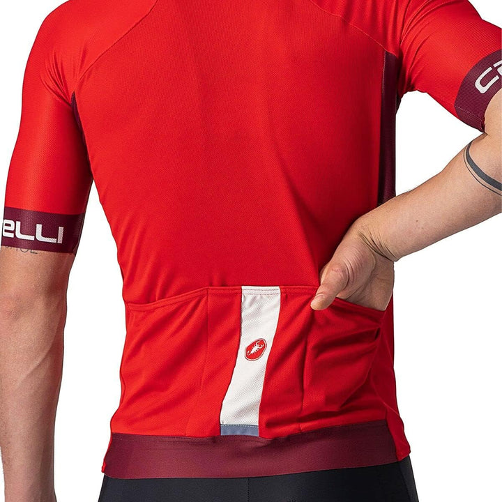 CASTELLI Herren Entrata Vi Jersey Sweatshirt XXL Rot, XXL Rot