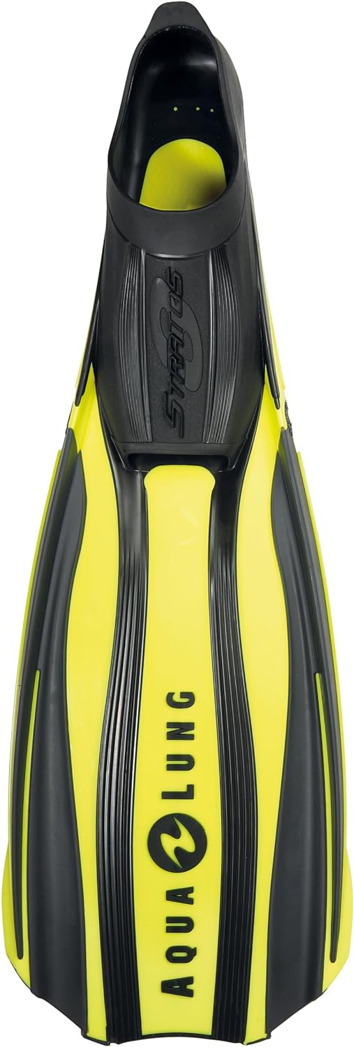 Aqua Lung Stratos 3 Full Foot Fins gelb Medium-Large, gelb Medium-Large