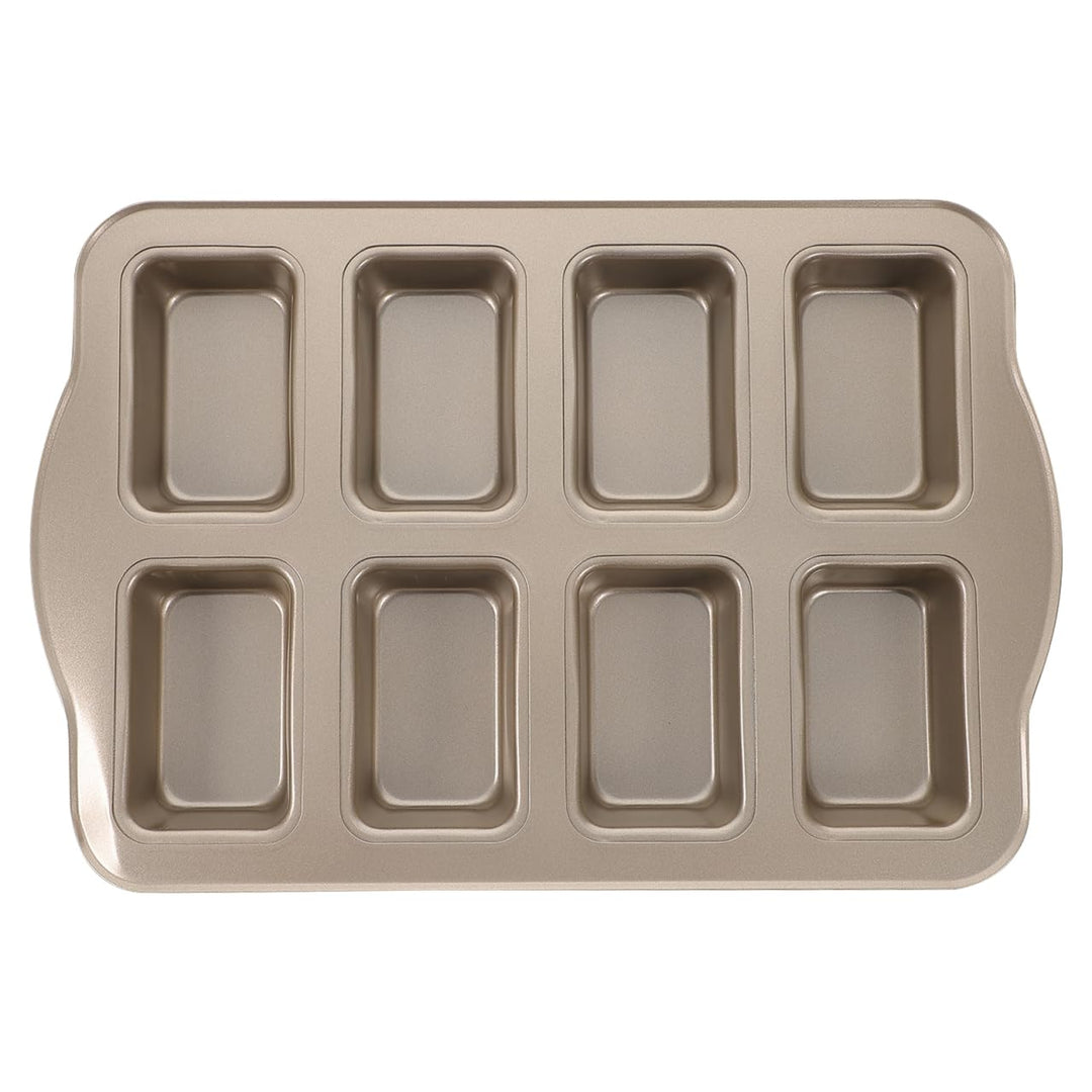 Mini Kastenform für 8 Kuchen Kohlenstoffstahl Kuchenform Antihaftbeschichtet Backform Brotbackzubehö