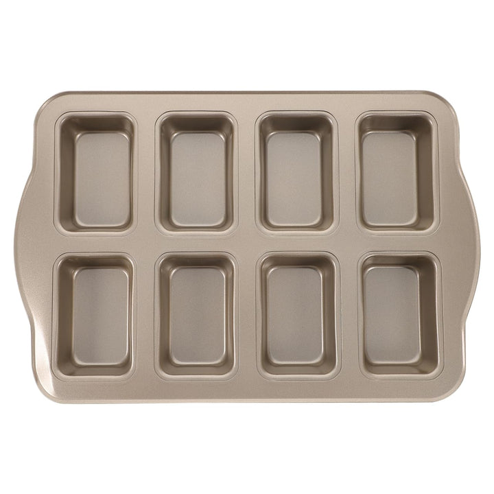 Mini Kastenform für 8 Kuchen Kohlenstoffstahl Kuchenform Antihaftbeschichtet Backform Brotbackzubehö