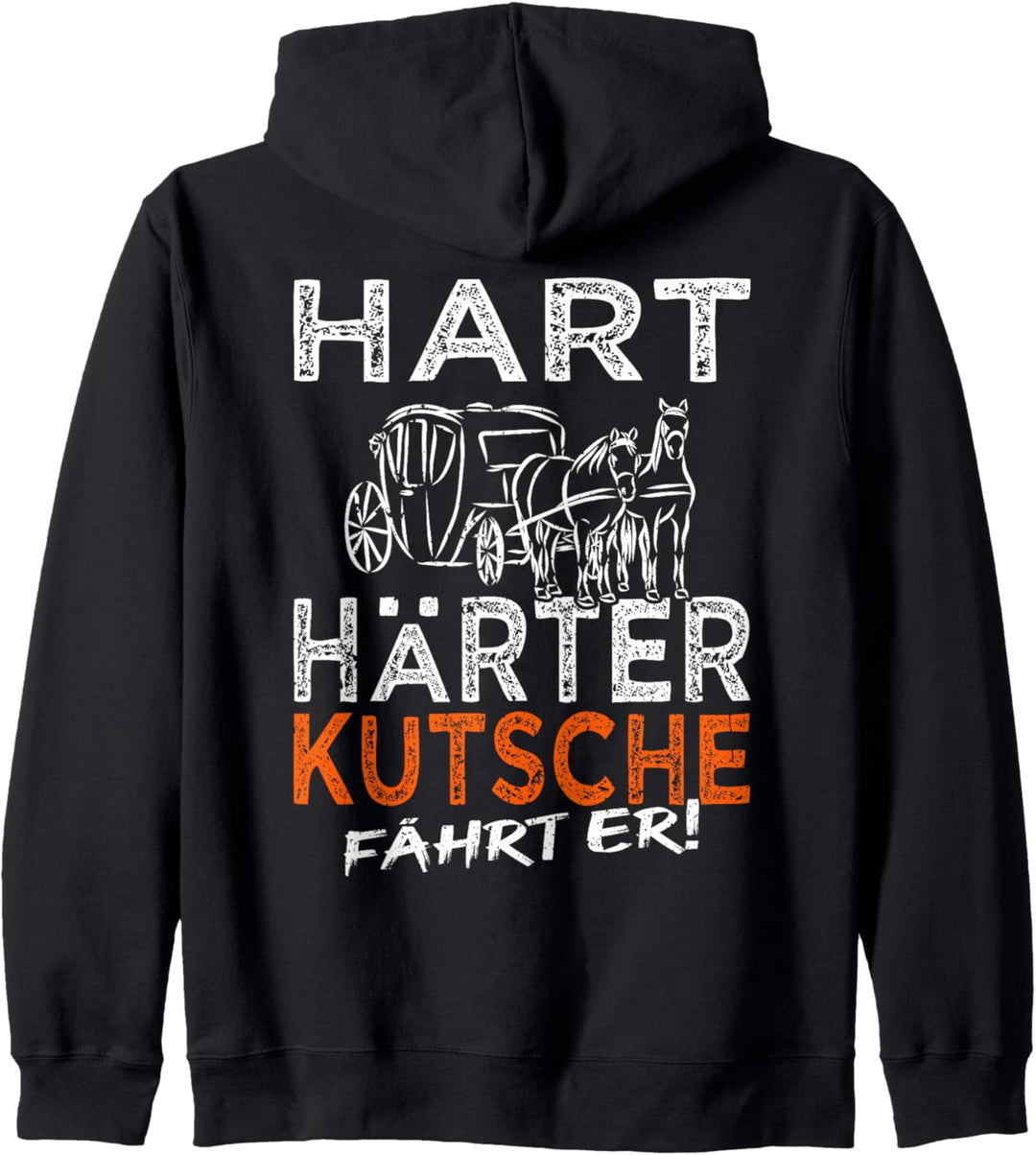 Kutschfahrer Spruch Pferdekutsche & Kutscher Kapuzenjacke