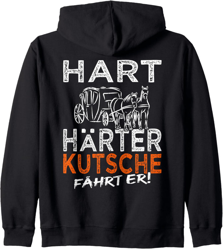 Kutschfahrer Spruch Pferdekutsche & Kutscher Kapuzenjacke