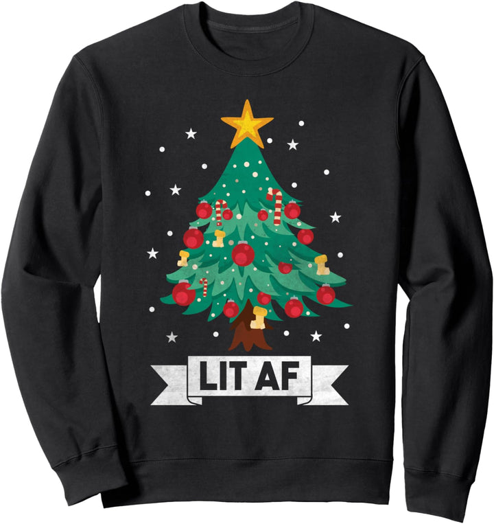 Beleuchtete AF Weihnachten Sweatshirt