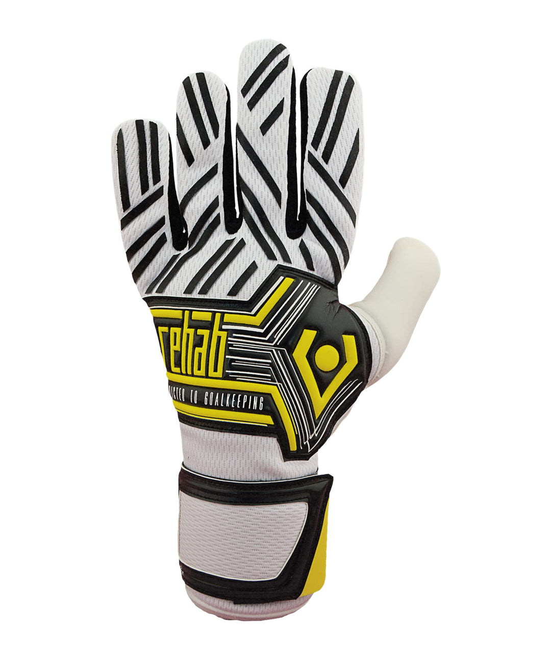 Rehab Master CG2 NC TW-Handschuhe Herren Weiss Schwarz Gelb 10, Weiß Schwarz Gelb 10