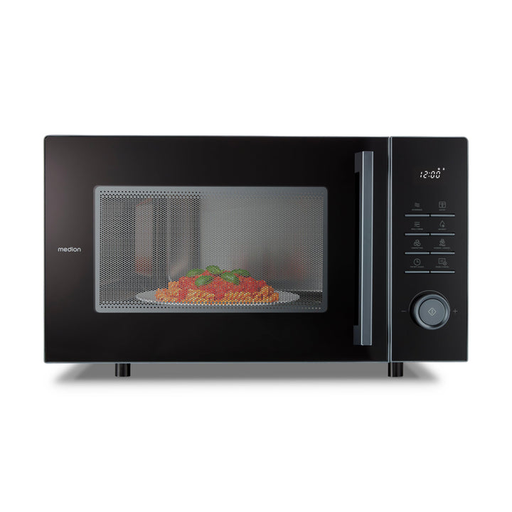 MEDION Mikrowelle mit Grill und Heissluftfritteusenfunktion (25 Liter, 900 Watt, 1.500 Watt Grill, 1