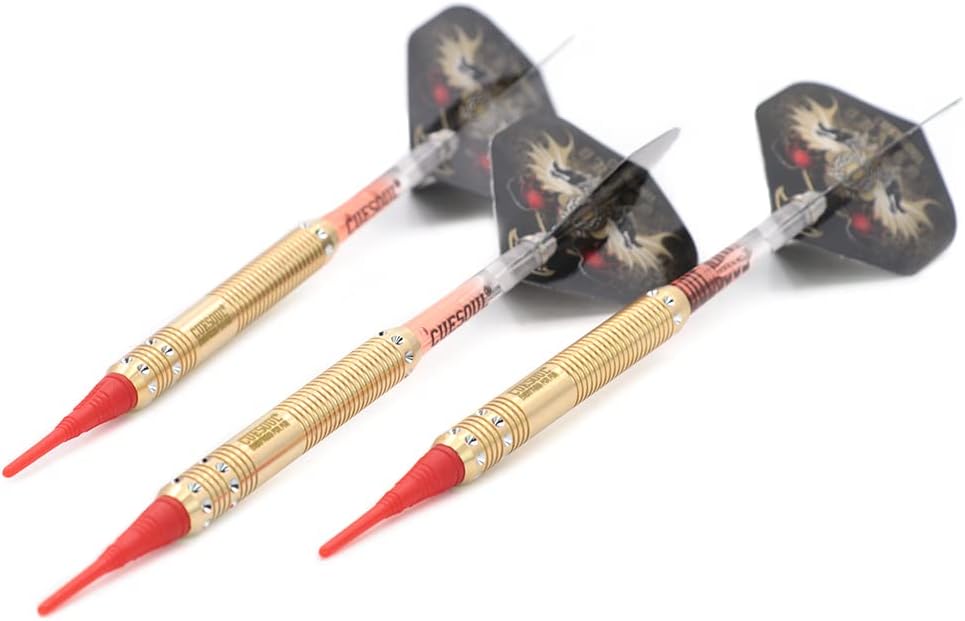 Cuesoul 16 Grams Deluxe Soft Tip Darts Set with Luxury Case（Dragon Series） JL-STL-B1108+D601, JL-STL