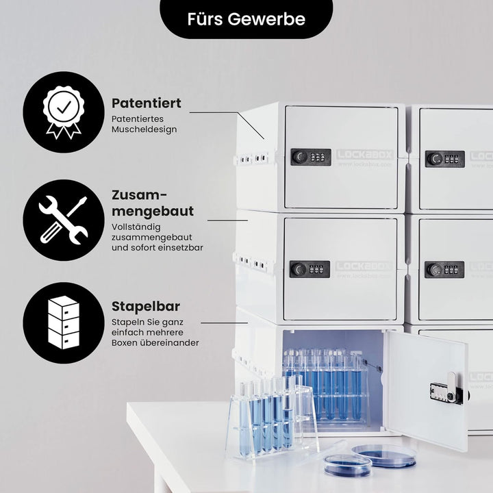 Lockabox One™ | Kompakte Abschliessbare Box aus Polycarbonat mit Zahlenschloss für mehr Sicherheit z