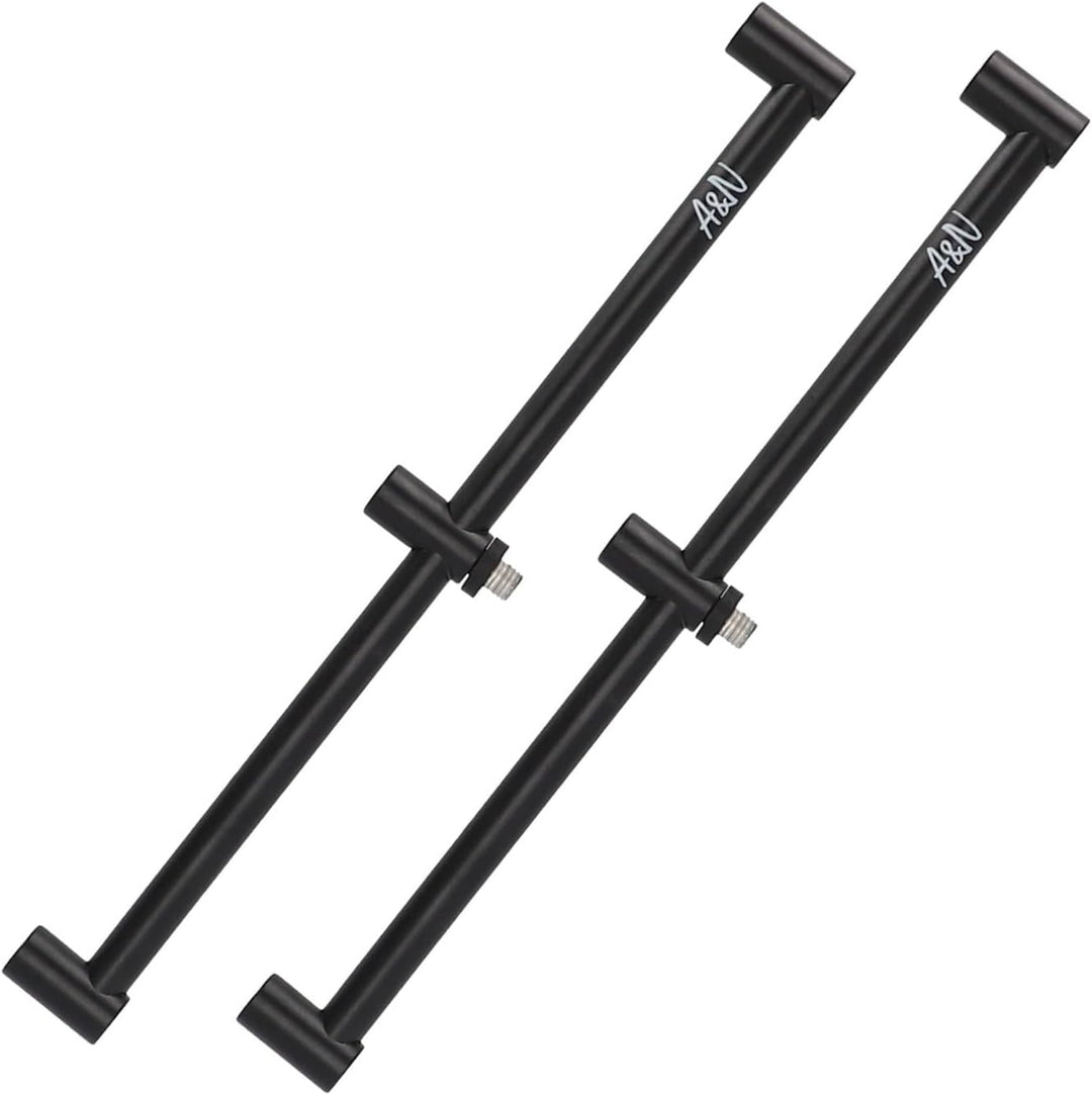 A&amp;N Rutenhalter rodpod Rutenauflage Set Alu 2 Bankstick 25-45cm 2 Buzzerbar 30cm