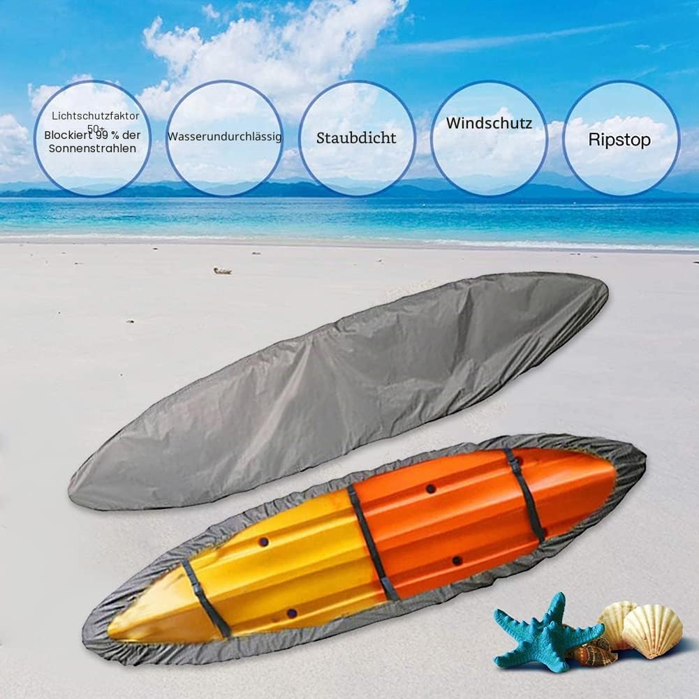 Opaltool 420D Kajak Persenning Universelle Bootsplane Persenning wasserdichte Regenschutz Sonnenschu