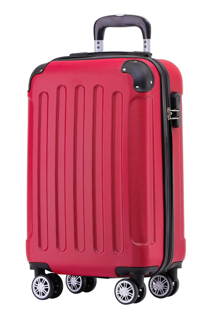 BEIBYE Hartschalen-Koffer Trolley Rollkoffer Reisekoffer Handgepäck 4 Rollen (M-L-XL-Set) (Chillired