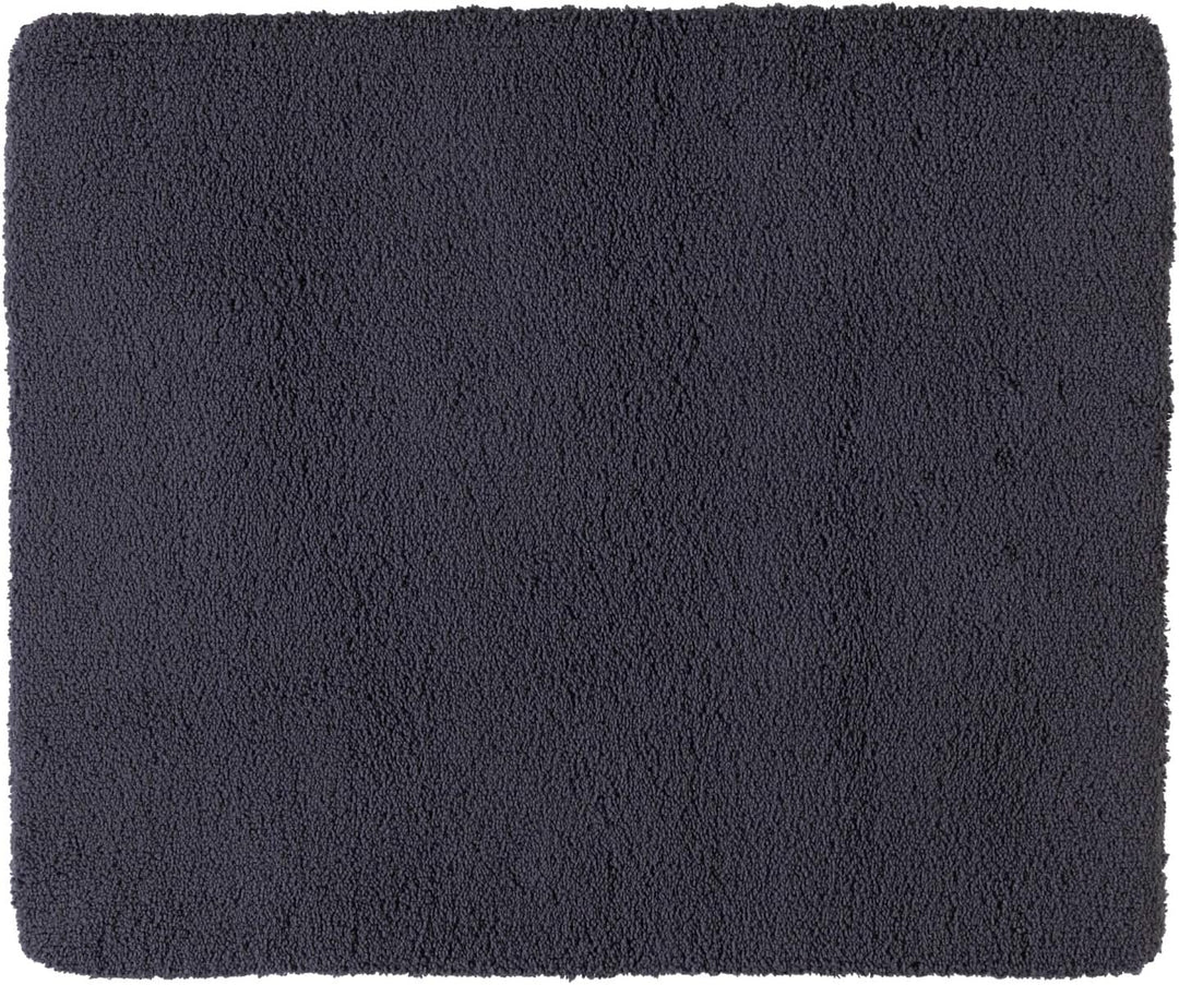Rhomtuft Badteppiche Square Zinn - 02 Toilettenvorlage mit Ausschnitt 55x60 cm, Toilettenvorlage mit