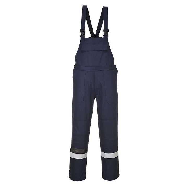 PORTWEST FR27 - Bizflame Plus Latzhose, 1 Stück, M, marine, FR27NARM M marine, M marine