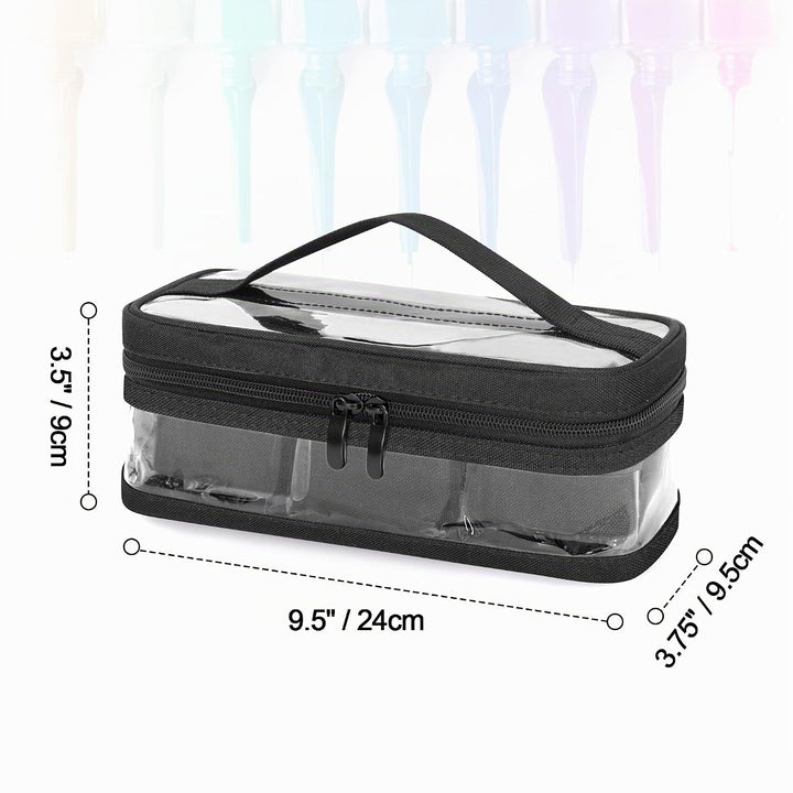 BAFASO Nagellack Aufbewahrungstasche, Nagellack Organizer Tasche für 12 Flaschen(bis zu 15ML), Nail
