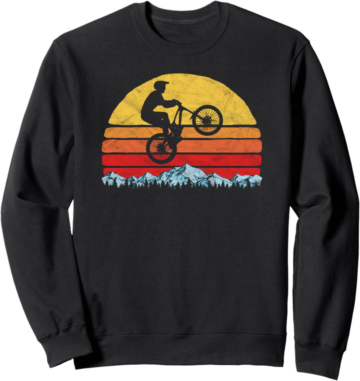 Vintage Mountain Bike, Rocky Mountains & Sun MTB 80s Vibe Sweatshirt