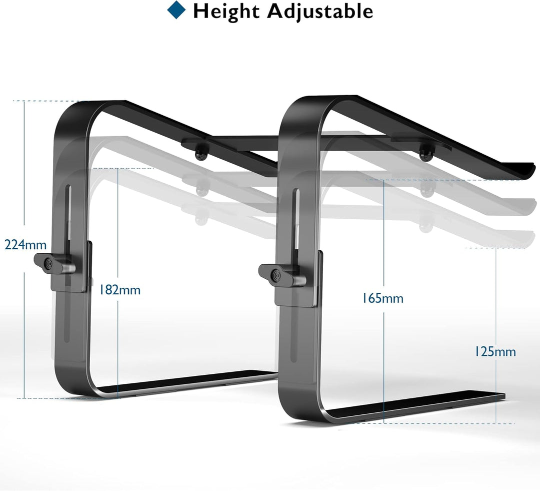 BONTEC Laptop Ständer, Laptop Stand Höhenverstellbar, Ergonomische Laptop Halterung, Kompatibel mit