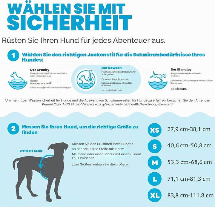 Outward Hound Dawson Schwimmweste für Hunde, Grösse L, Grün Grün Large, Grün Large