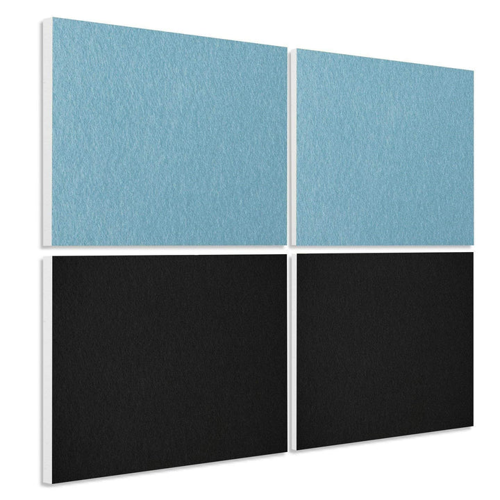 platino24 Schallabsorber COLORE aus Basotec G+ I Akustikpaneele mit Akustikfilz I 4 Wand-Paneele in