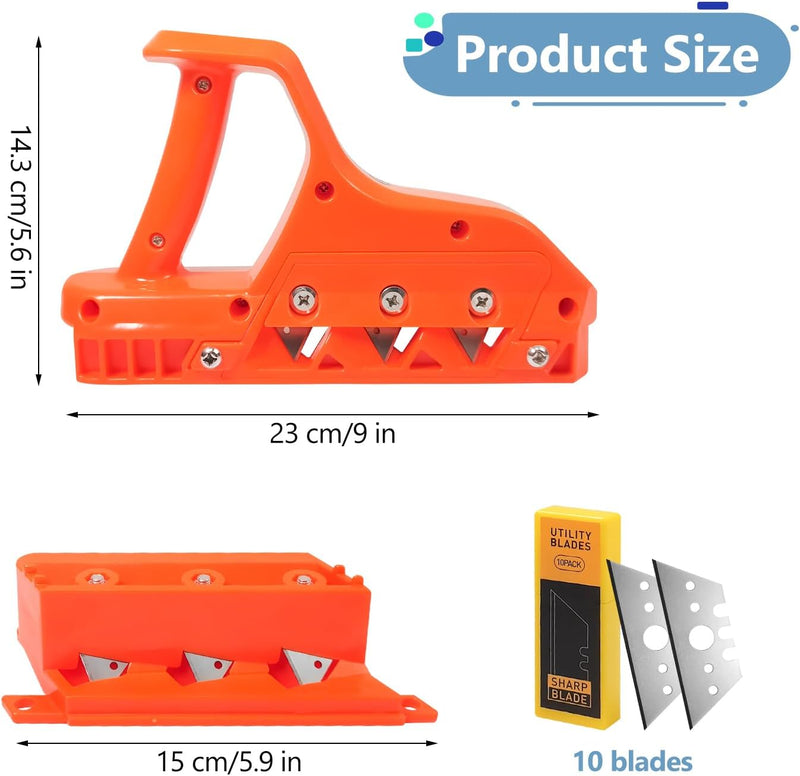 Kantenhobel für Gipskarton, mit 45 °+60 ° Kantenhobel und Klingen, Handhobel Schneidwerkzeuge, Gipsk