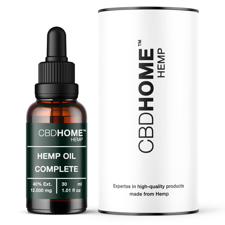 Hanföl 40% Max - 30 ml - Basis aus bio-zertifiziertem Kokosöl und Hanfsamenöl - Kaltgepresst - Ohne