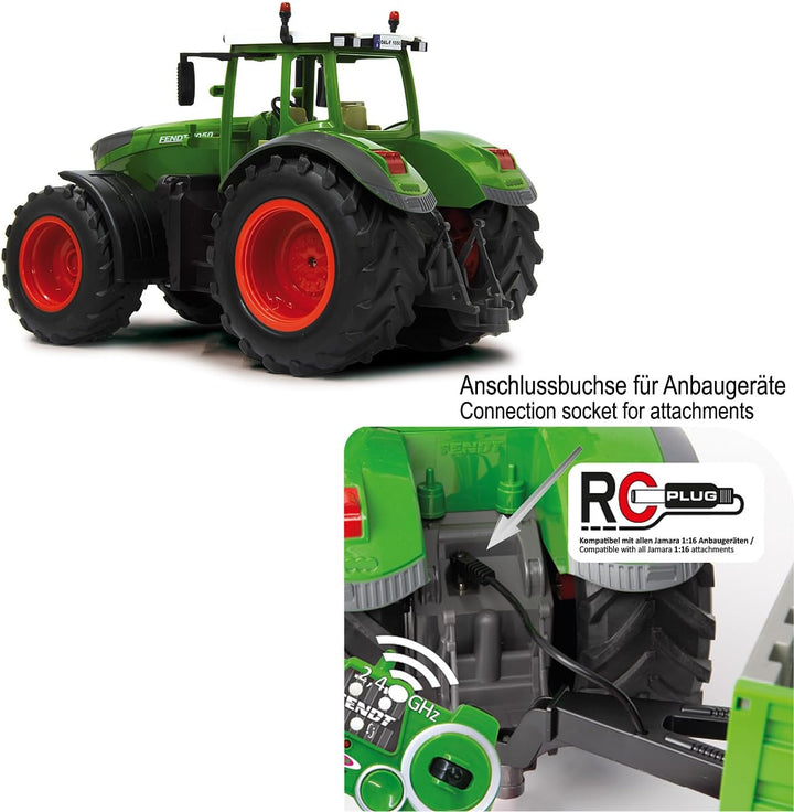 JAMARA 405035 - Fendt 1050 Vario 1:16 2,4Ghz - RC Traktor, Motorsound (abschaltbar), Rückfahrwarnsou