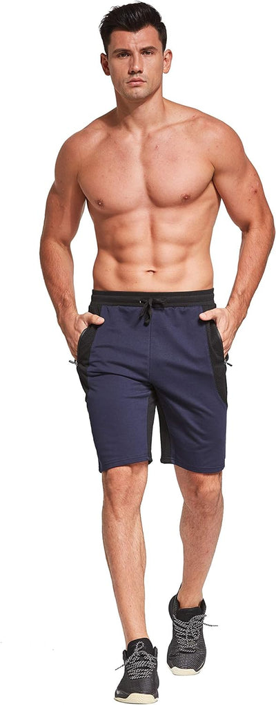 Tansozer Kurze Hosen Herren Shorts Mit Taschen Blau 02 3XL, Blau 02 3XL