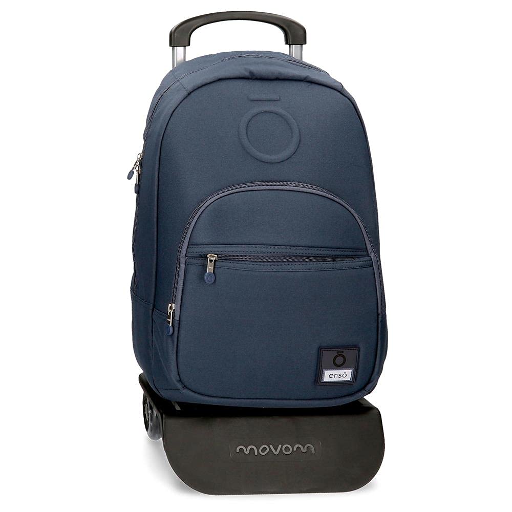 Enso Basic Rucksack mit Trolley Blau 32x46x15 cms Polyester für 15,6"-Laptop 22.1L Blau Rucksack + T