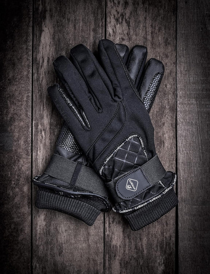LeMieux ProTouch wasserdichte Lite Handschuhe, Unisex S Schwarz, S Schwarz