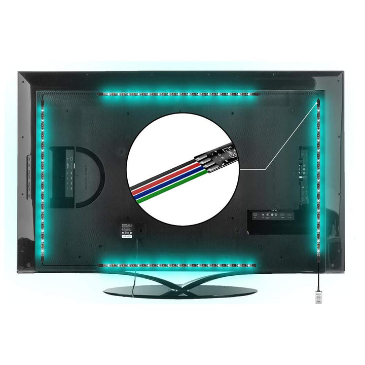 CARLITS 30M 22 AWG 4 Adriges RGB Verlängerungs Kabel Draht Leitung, 12/24V DC 4x0.3mm² 100ft LED Leu