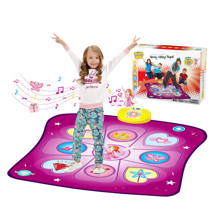 Tanzmatte Kinder Spielzeug Geschenke für Mädchen Jungen Alter 3 4 5 6 7 8+ Jahre, Musikmatte mit Her