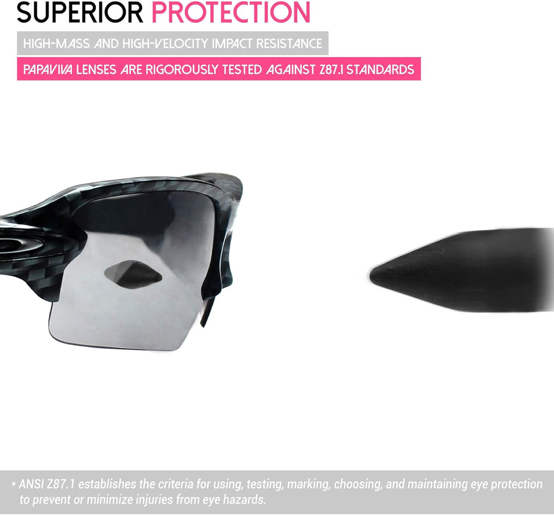 PapaViva Ersatzgläser für for Oakley Half Jacket XLJ Gr. onesize, Blaugrün – polarisiert