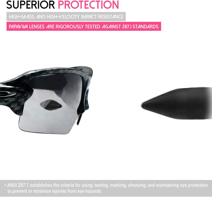 PapaViva Ersatzgläser für for Oakley Half Jacket XLJ Gr. onesize, Blaugrün – polarisiert