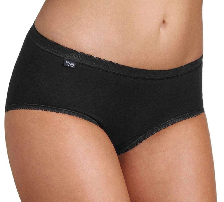 Sloggi Damen Slip (4er Pack), Schwarz
