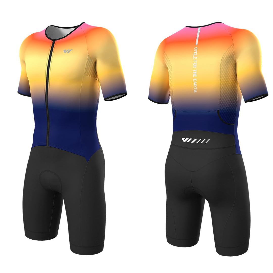 Lo.gas Herren Pro Trisuit Kurzarm Triathlonanzug für Rennen und Triathlon-Wettkämpfe -Triathlon-Anzu