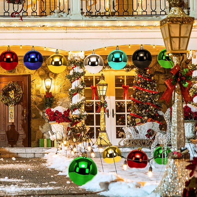 Benjia Weihnachtskugeln Gross Aussen, Dekokugel Wetterfeste Riesen Grosse Gross XXL Outdoor Draussen