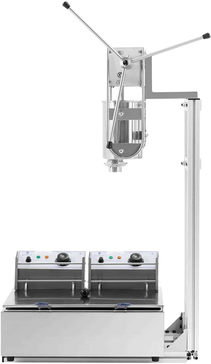 Royal Catering RC-CMM285 Churro Maschine 3 L 2 x 2500 W Churro Presse Churro Maker Teigpresse
