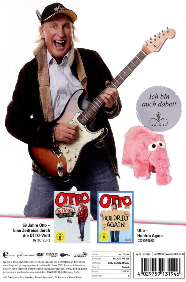 Otto Waalkes - 70 Jahre Otto Box (+ rosa Plüschottifant) [3 DVDs], DVD