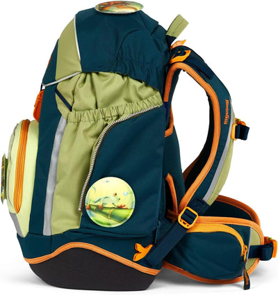 ergobag pack Set ergonomischer Schulrucksack Flexibel 6-teilig 1. Klasse Grundschule Entdeckbär - Du