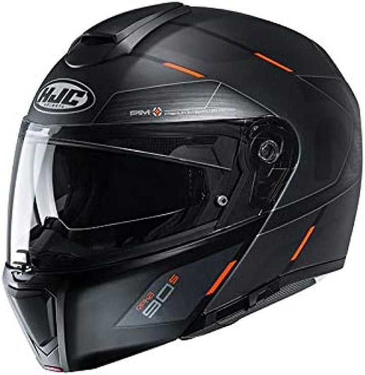 HJC Helmets Herren Nc Helmet, Schwarz/Orange, XL XL Schwarz/Orange, XL Schwarz/Orange