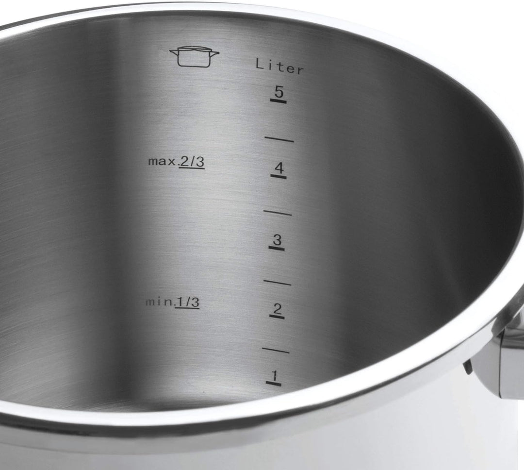 Lacor 71886 Master Schnellkochtopf, 6 liters, Edelstahl