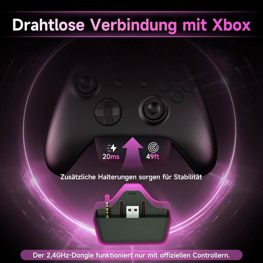Gvyugke Xbox Headset Wireless, Gaming Headset mit Mikrofon für Xbox Series X/S, Xbox One, PS5/4, PC,