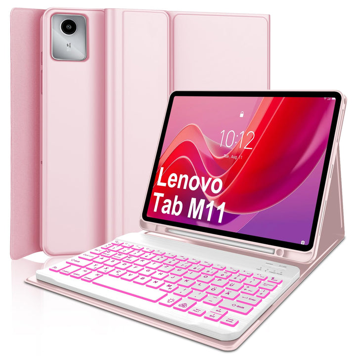 WINCHKING Tastatur für Lenovo Tab M11, 27,9 cm (11 Zoll), Hülle mit spanischer Tastatur, Bluetooth,