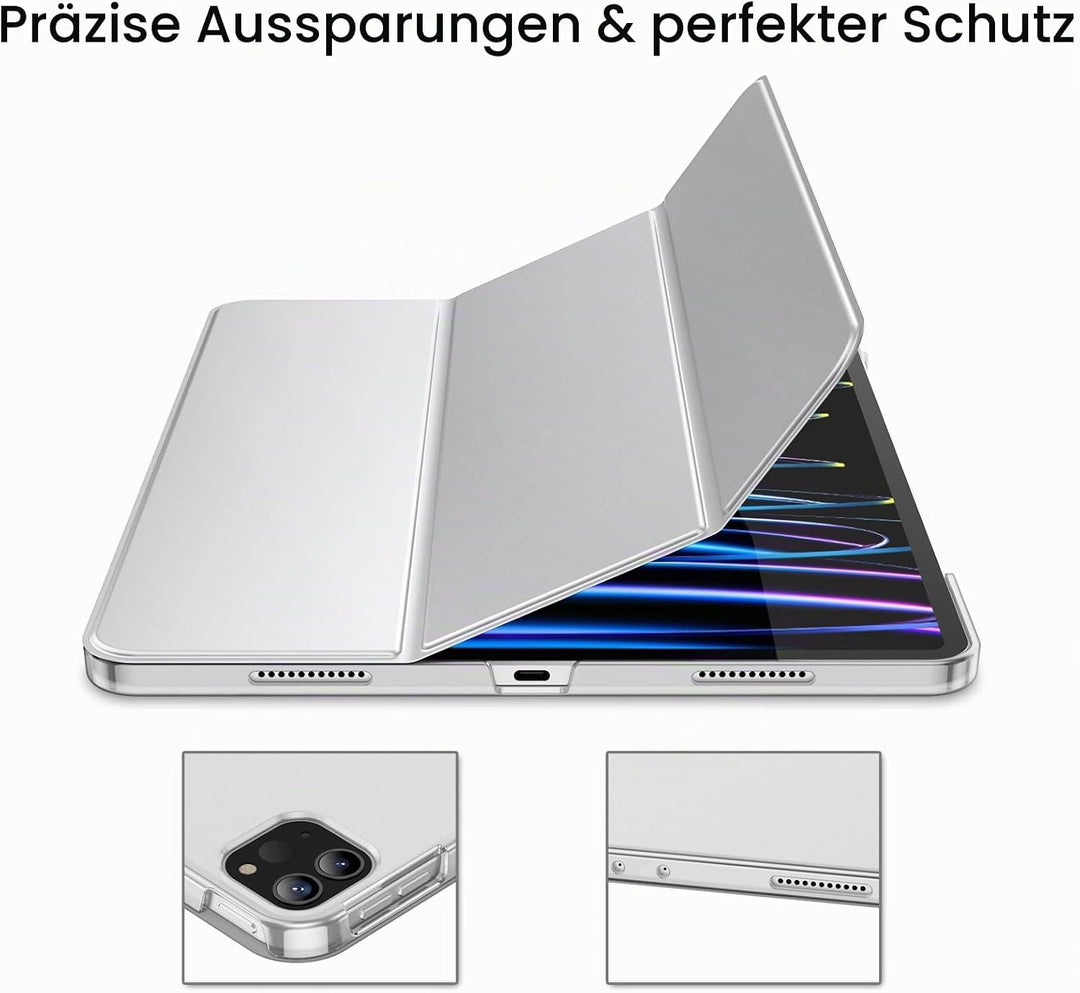 JETech Hülle für iPad Pro 12,9 Zoll (6./5. Generation, Modell 2022/2021), Unterstützung Pencil Aufla