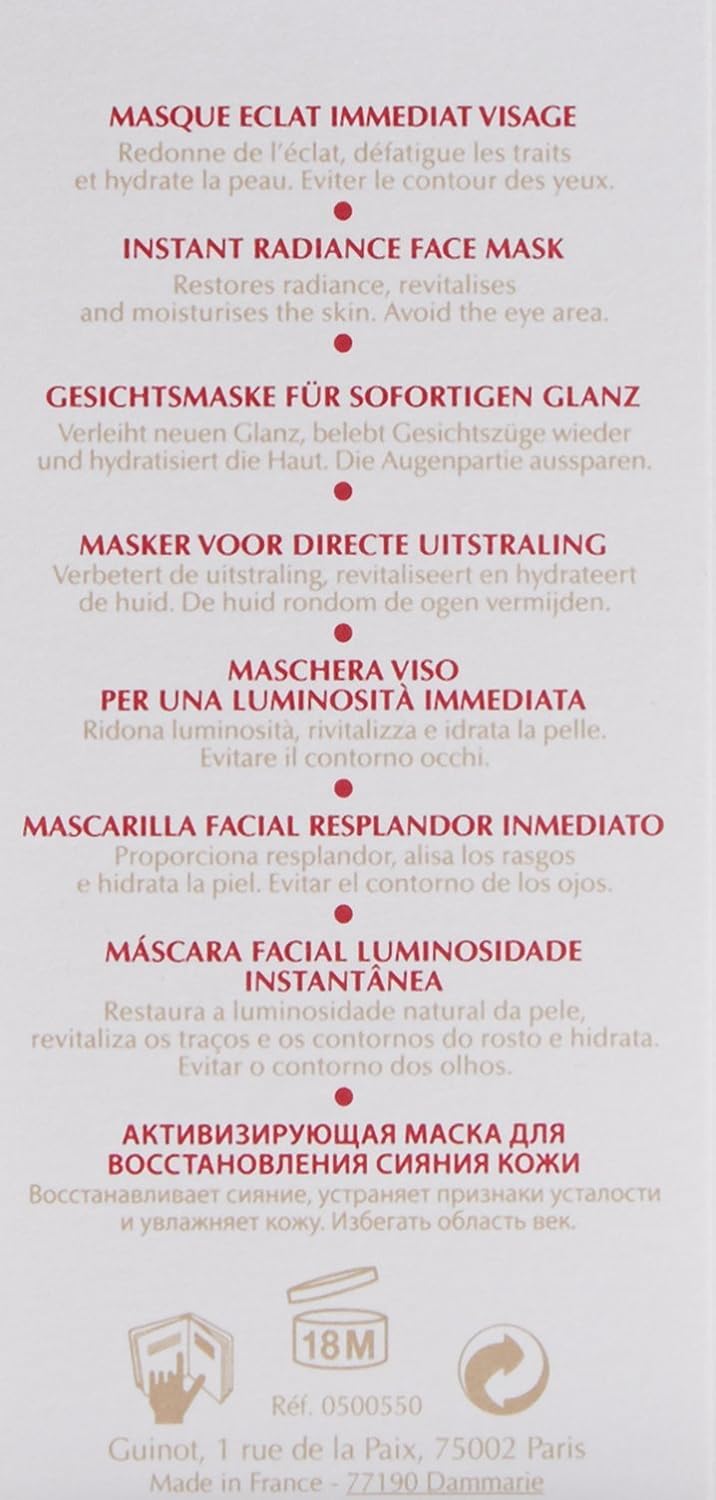 Guinot Masque Dynamisant Anti-Fatigue Gesichtsmaske,1er Pack (1 x 50 ml)