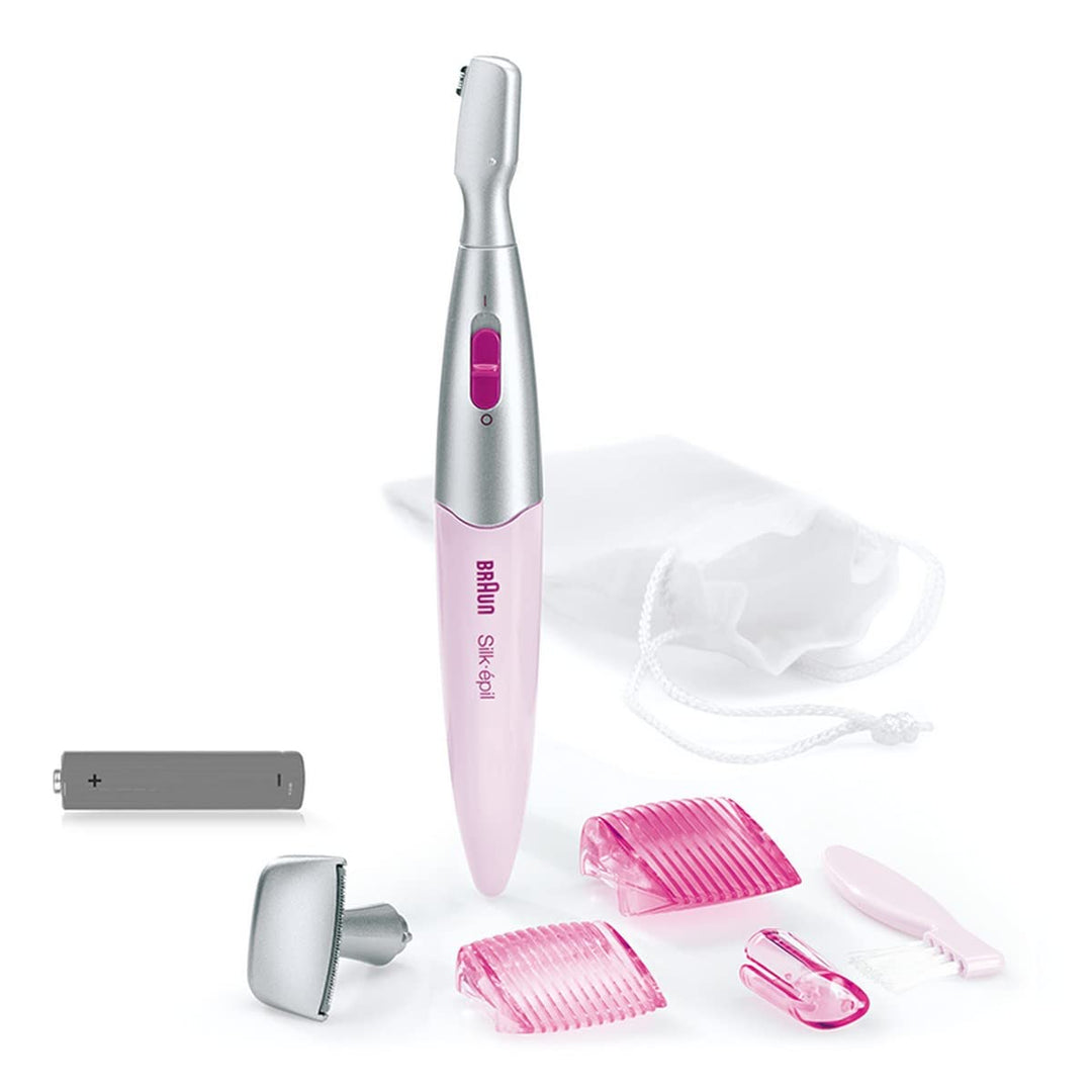Braun Silk-épil FG1100 Präzisionstrimmer für Bikini- und Augenbrauenbereich, Rosa, Einheitsgrösse