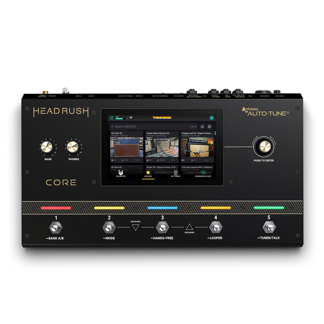 HeadRush Core - Gitarre und Vocal Multi Core Effekt Amp Modelling Prozessor mit Cloning, Looper, Ant