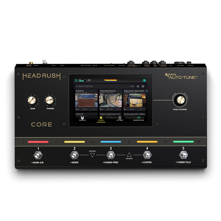 HeadRush Core - Gitarre und Vocal Multi Core Effekt Amp Modelling Prozessor mit Cloning, Looper, Ant