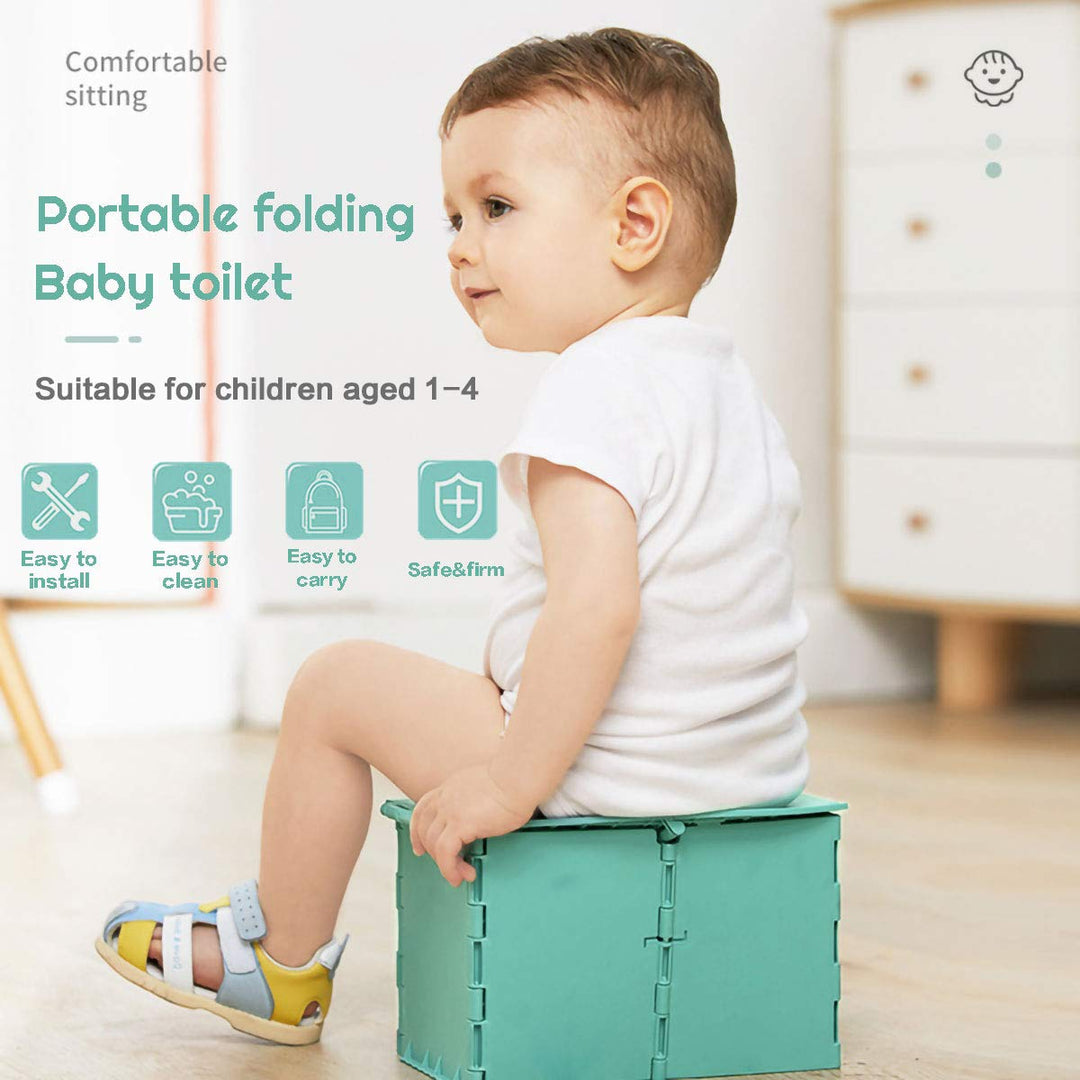 Auvstar Baby Kindertoilette Töpfchen - Tragbarer Toiletten-Sitz für Kinder 12-36 Monate - Reise WC f