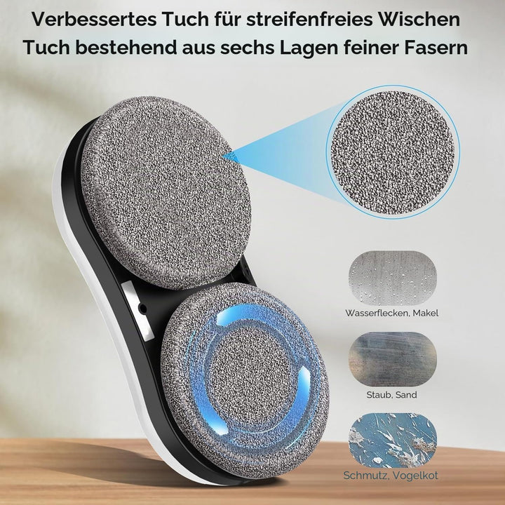 Automatischer Fensterputzroboter 5600 Pa mit Doppelstrahl Sprühfunktion