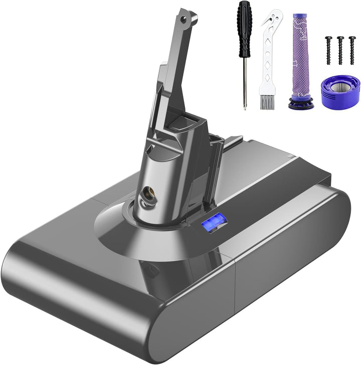 V8 Akku für Dyson, Powtree Ersatzakku für Dyson SV10 Kompatibel mit V8 Absolute Animal Fluffy Motörh