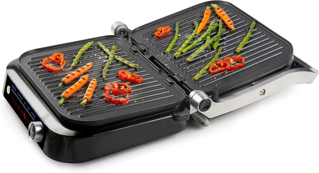 DOMO DO9249G Kontaktgrill - Grill Genius - Cool Touch Funktion - Ideal zum Grillen von Paninis, Toas